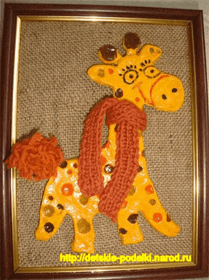 поделка жираф